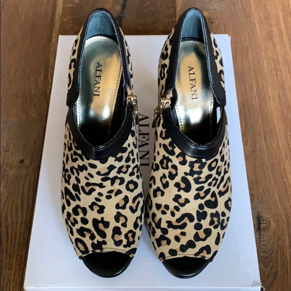 ALFANI Peep Toe Bootie